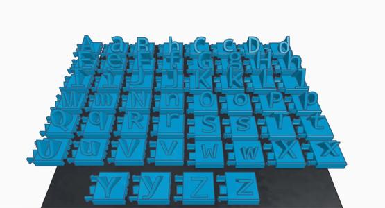3D letters for anything |Sans font|