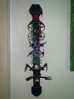 Modular FPV quadcopter wall mount system