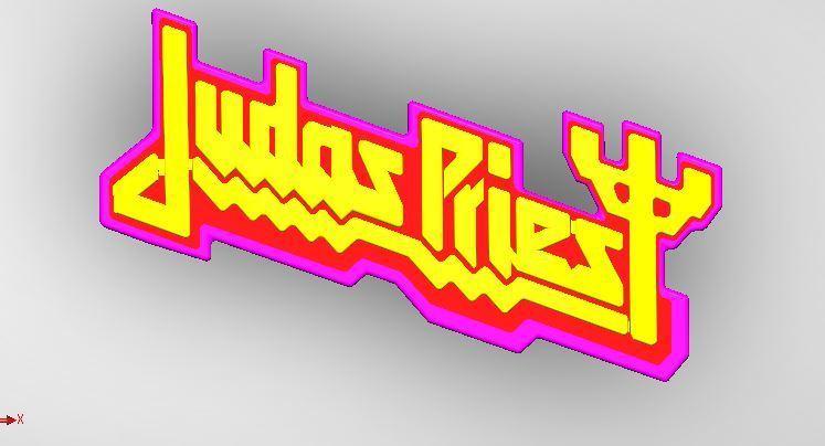 Judas Priest Classic LOGO Magnet, With optional Display Stand