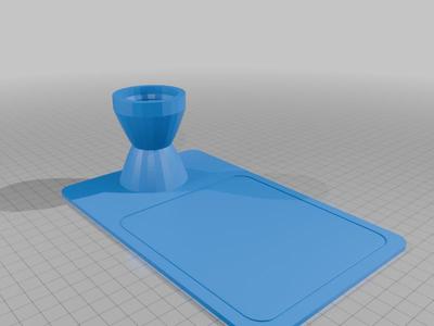 Egg cup and toast board.