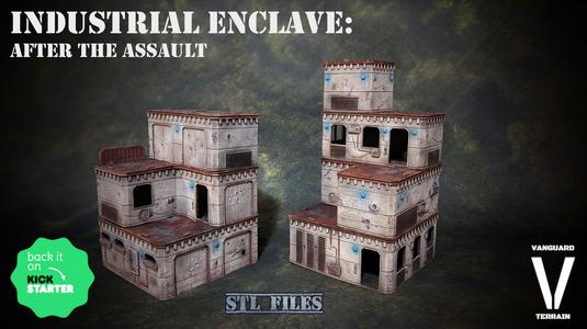 Industrial Enclave: After the Assault - Scifi Terrain