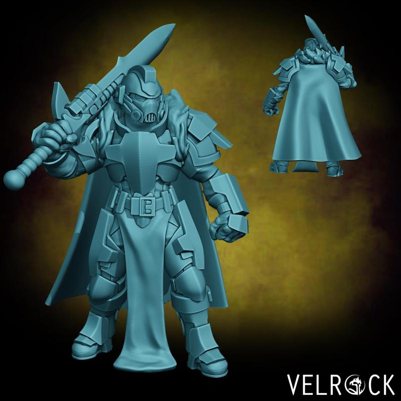 Male Tempest Guardsmen Knight with Sword 2 (PRESUPPORTED)