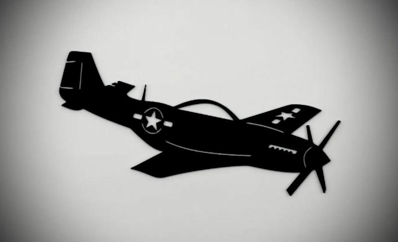 P-51 Mustang Fighter Wall Art   