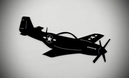 P-51 Mustang Fighter Wall Art   