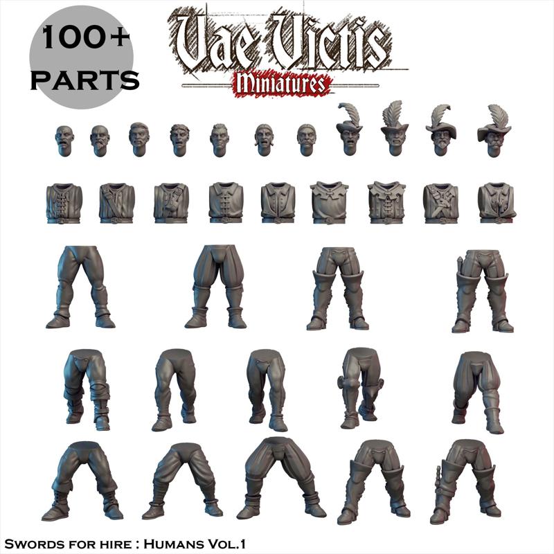 Modular Swords for hire : Humans vol.1  [PRE-SUPPORTED]