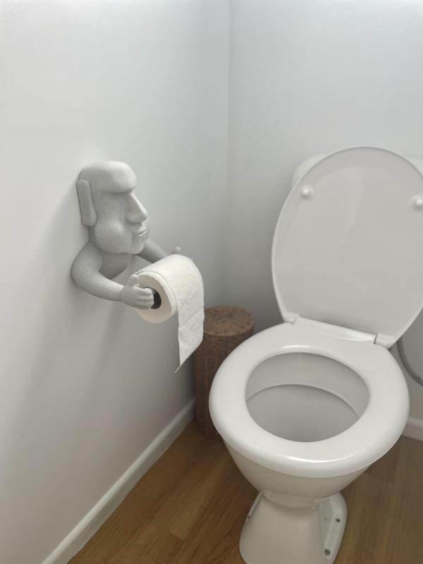 MOAI TOILET ROLL HOLDER EASY PRINT