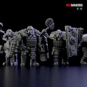 Squad of Abhuman Giants in heavy armor - Imperial Force