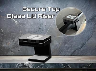 Top Glass Riser - Secure Lid for P1S P1P X1C X1E