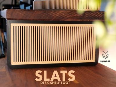 Slats - Desk Shelf Foot By Foxwood