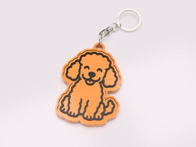 Poodle Keychain