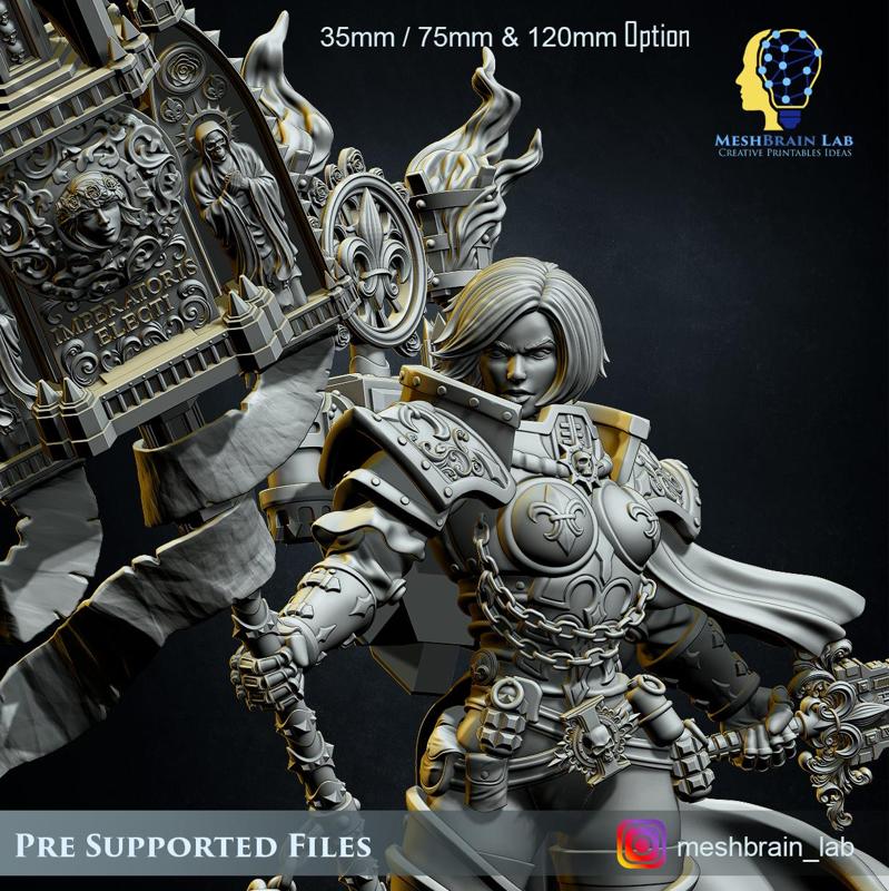 Battle Sister Superior 35mm/ 75mm & 120mm- Collector's edition