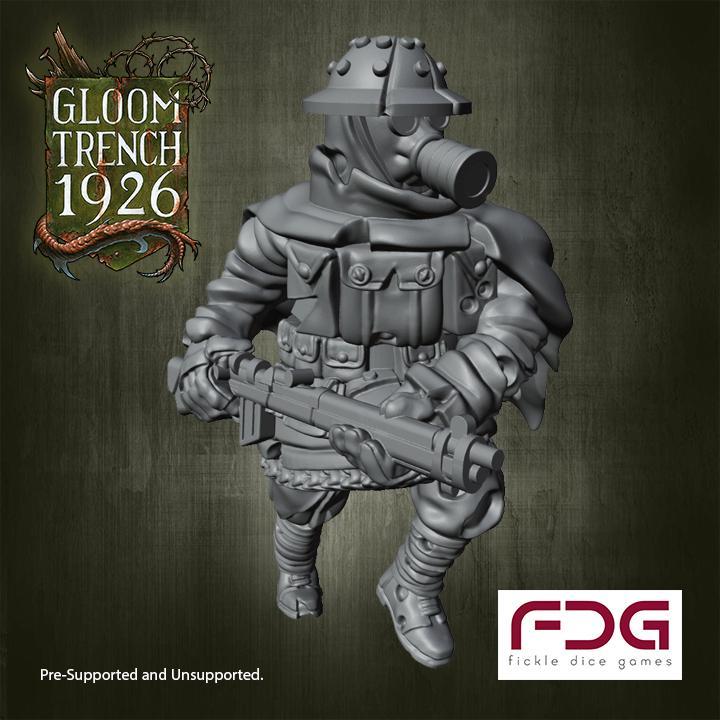 28mm Free British Empire STLs - Gloom Trench 1926