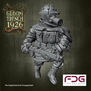 28mm Free British Empire STLs - Gloom Trench 1926