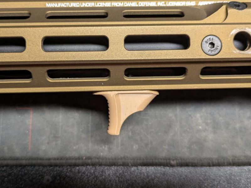 Handstop for tactical grip - Mlok - M-LOK
