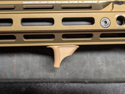 Handstop for tactical grip - Mlok - M-LOK