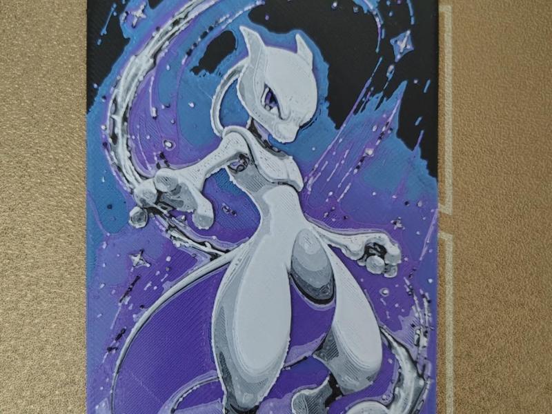 Mewtwo Pokemon Hueforge