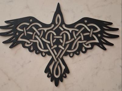 Viking Raven Silhouette