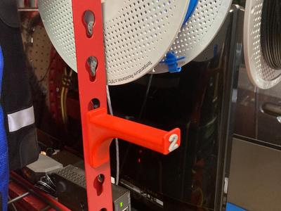 Keyhole Slot Storage Rack Spool Hanger
