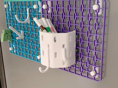 Expansion Pen Holder (Compatible with IKEA Skadis Pegboard)