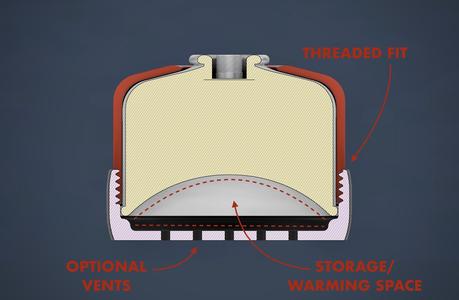 Shell for 100g Butane Fuel Canister UPDATED