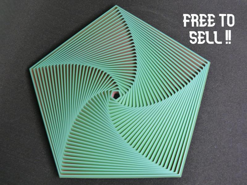 pentagon fidget 30 rings (free to sell) large 