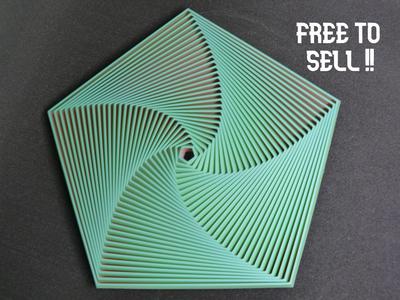 pentagon fidget 30 rings (free to sell) large 