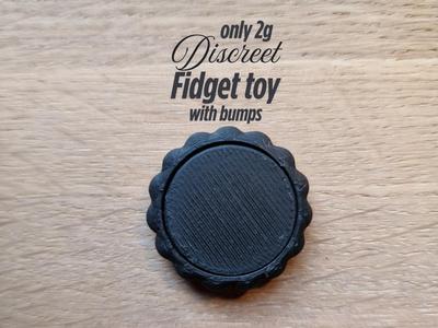 Discreet fidget toy with bumps