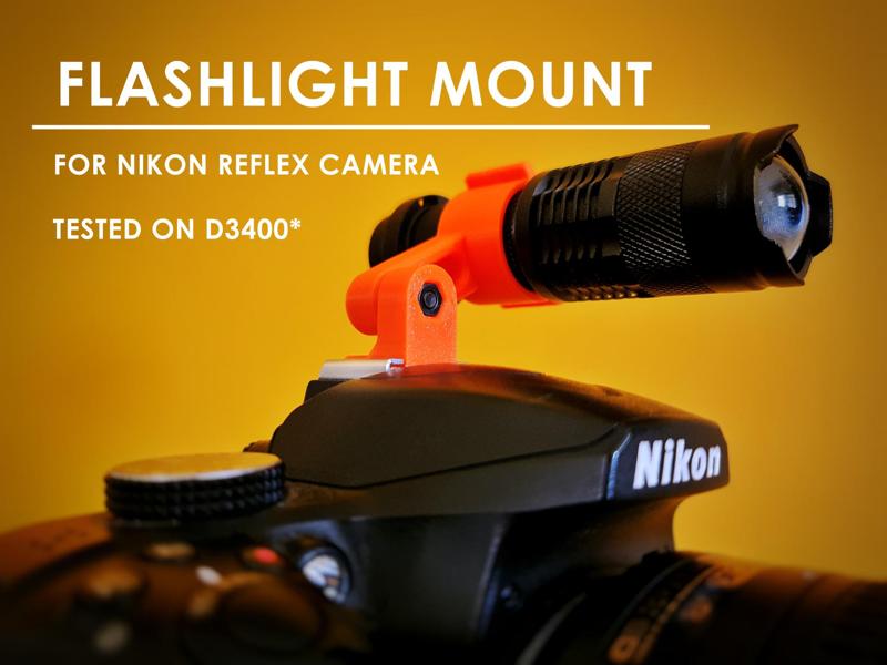 FLASHLIGHT MOUNT FOR REFLEX CAMERA