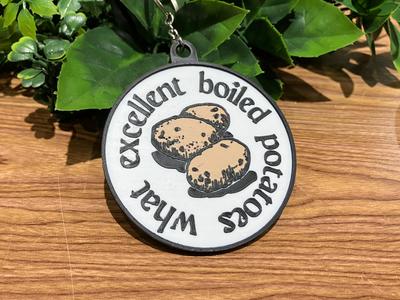 Pride and Prejudice Potatoes Keychain