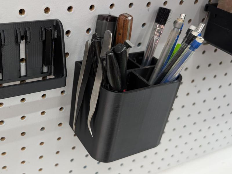Peg Board Pencil and Tool Holder