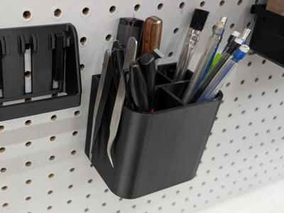 Peg Board Pencil and Tool Holder