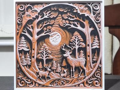 Wood Carving In The Forest - HueForge 3 Color