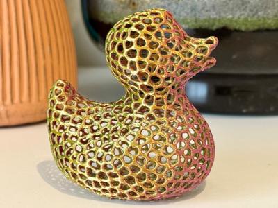 Rubber Ducky Voronoi Style