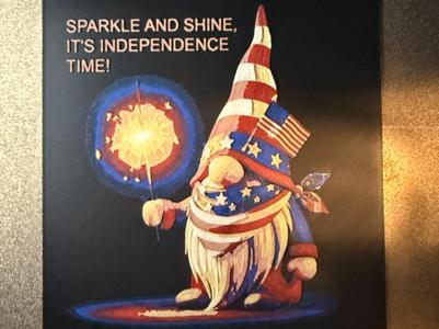 4th of July Gnome - Independence Day Painting