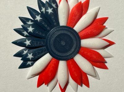 Americana Flag Bunting Wreath Magnet