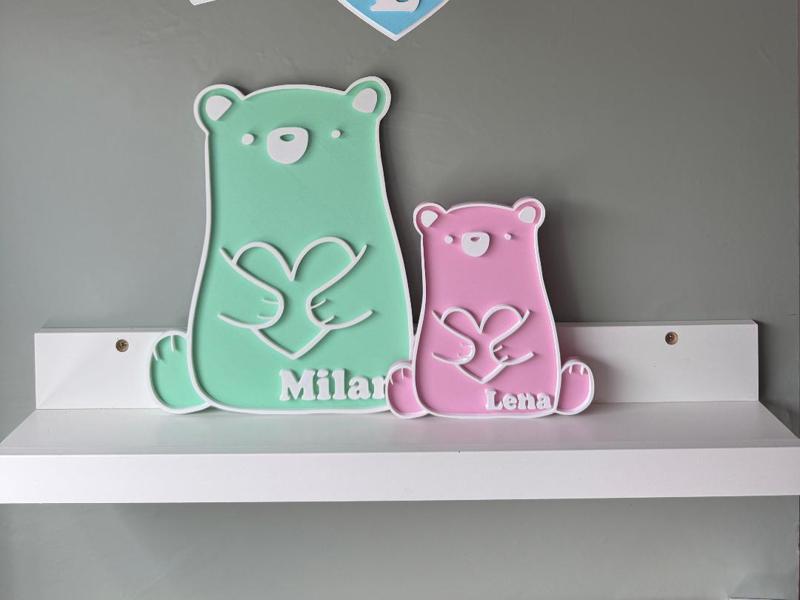Small bear decoration, name can be changed