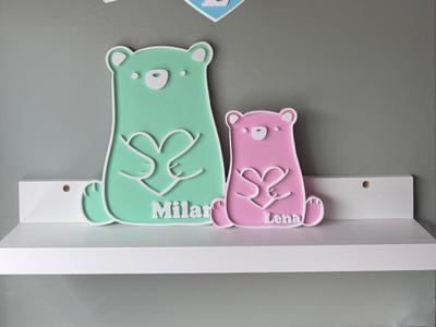 Small bear decoration, name can be changed