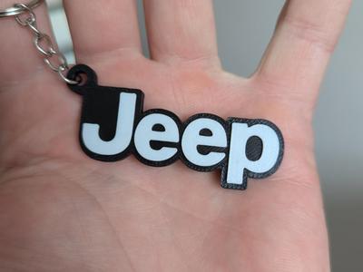 Jeep logo keychain