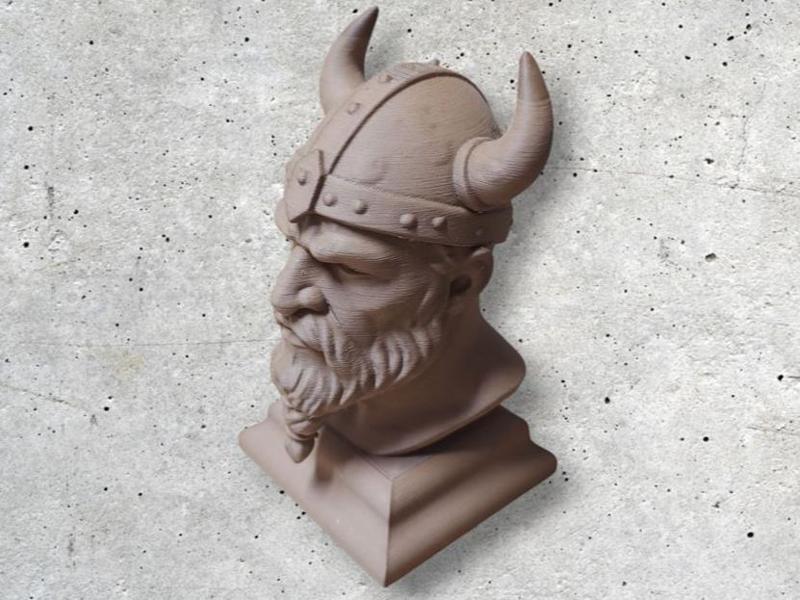 Viking Statue Sculpture Bust