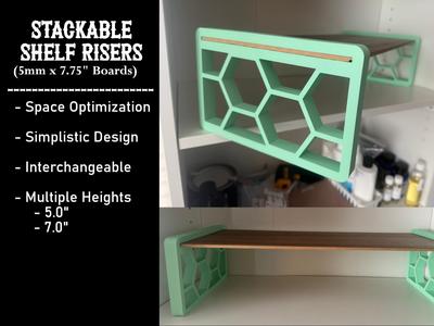 Stackable Risers for 5mm x 7.75 Inch Boards