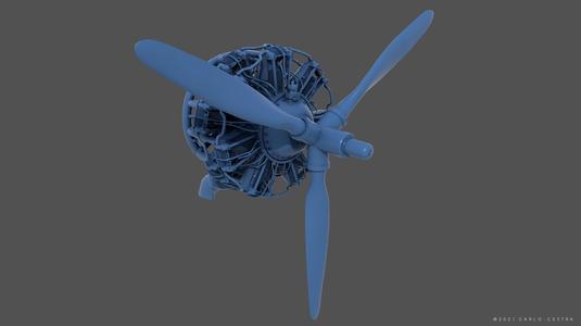 PW R1830 Radial Engine - Personal license - 1-6 scale