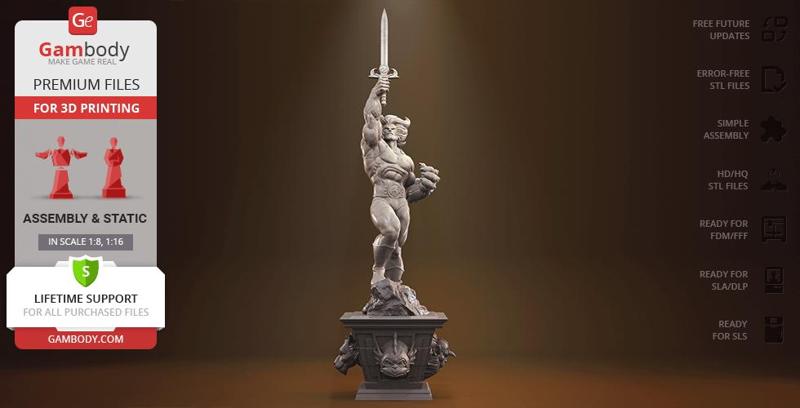 Lion-O STL files for 3D Printing | Assembly Model