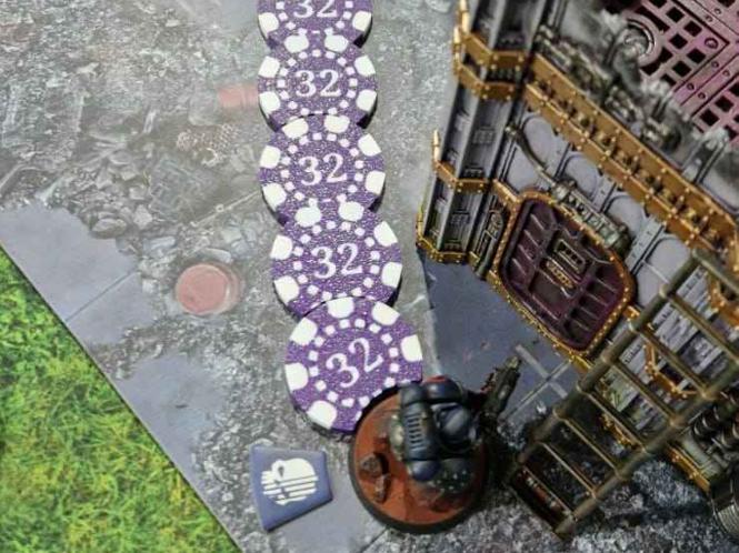 Poker Chip style movement tokens for Kill Team