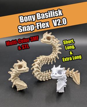Bony Basilisk - Revamped, Snap-Flex 2.0 Fidget Toy
