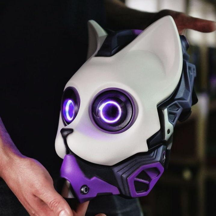 Neo Neko - cosplay cat mask- digital stl file for 3D-printing