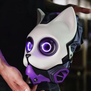 Neo Neko - cosplay cat mask- digital stl file for 3D-printing