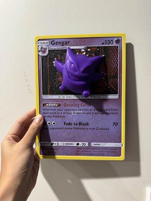 Oversized Gengar Pokemon Card - Hueforge Hybrid