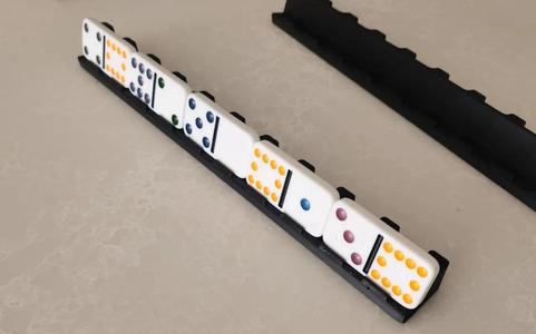 Mexican Train Domino Stand with Storage Box   
