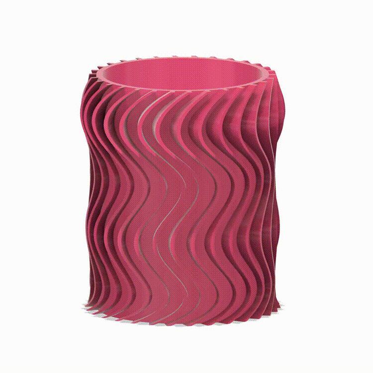 Swirling Ribs Vase