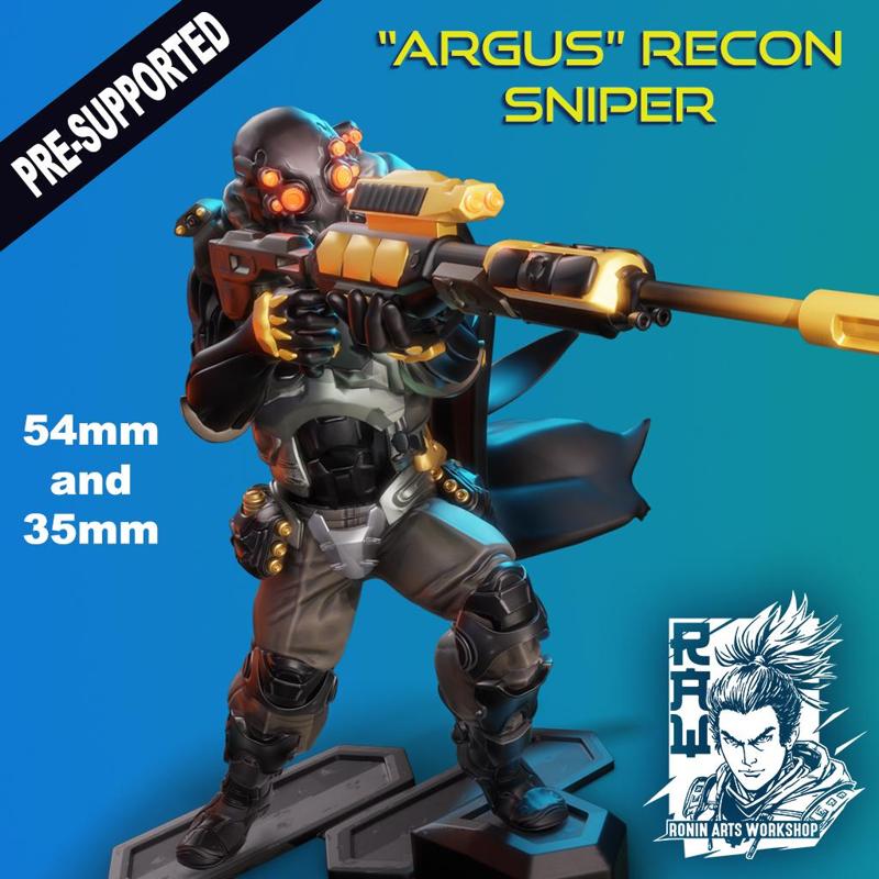 Advanced Recon Sniper  Argus  - Cyberpunk Soldier